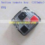 New Car Key To 3 Button Remote Key (315mhz) FCC:HYQ
