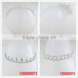 Diamond Latest Design Bridal Custom Pearl Headband thumbnail-3