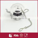 High Quality Bulk Stainless Steel Tea Ball Strainers With Chain Hook thumbnail-3