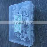 China Professional Manufacturer Round Flat Cable Clip With Metal Nail thumbnail-4
