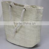 bright gold color paper straw tote bag for beach women