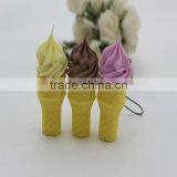 Fancy High Quality Giant Large Fake Ice Cream Cone Sculpture Model, Fiberglass Big Scale Decoration Display