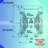 Pneumatic Diaphragm Pump for Flexo Printing Ink and Glue thumbnail-6