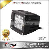 20W 3x3in Cube Pod Pillar for 4x4 Jeep Off-road Powersports Motorsports ATV UTV SUV High Power LED Work Light Fog Lamp thumbnail-4