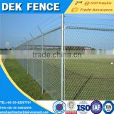 High quality chain link fence panels top barbed wire in iron wire