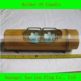 Nature Bamboo Candle Holder,LED Candle Light thumbnail-1