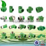 Green Color Brass Female Thread Tee Ppr Fittings for Irrigation Pipes thumbnail-2