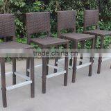 Набор мебели для бара из плетёного каната: стол и барные стулья thumbnail-4