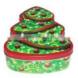 christmas metal tin box