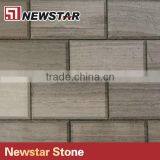 White Wooden Beveled Brick Mosaic thumbnail-1