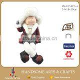 12 Inch Resin Chinese Supplies Christmas Decoration Small Gift Item Snowman Figurines thumbnail-1