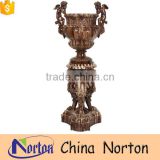 Art collection western style antique bronze flowerpot NTBF-FL002L