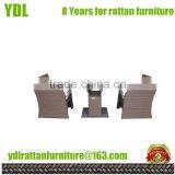 Youdeli Outdoor Wicker Dining Chair With Table thumbnail-1