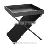 Multifunctional Home Furniture Side Table With Magazine Rack Tray Table With Glossy Finished thumbnail-5