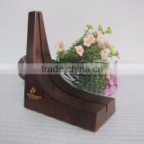 wooden business card holder made from natural wood suitable for desk decoration
