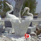 White Stone Crane Sculpture thumbnail-1