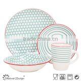 2017 New Design Ceramic Stoneware Crockery Pad Printing Dinnerware Set thumbnail-2