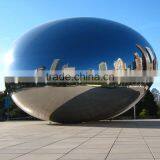 Outdoor Moderne Garden Sculpture Polished Stainless Steel Anish Kapoor Statue thumbnail-2