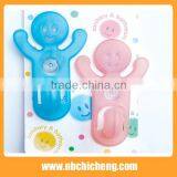Plastic Wall Hook Man Shape Single Hooks j Suction Cup Hanger thumbnail-1