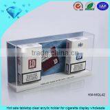 New Design Elegant L Shape White Acrylic Cigarette Display Rack thumbnail-2