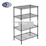 China Supplier Steel Industrial Welded Wire Shelving, Black thumbnail-4