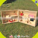 Wholesale Fashion Wooden Girls Doll House Popular Wooden Girls Doll House W06A122 thumbnail-3