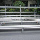 Outdoor Stadium Seating, 3-ROW Mobile Gym Bleacher for Sale thumbnail-1