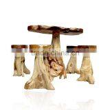 Set Of Roots Bar Chair Teak thumbnail-2