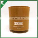 Yellow Color Apple Cinnamon Tripple Scented Soy Blend Wax Candle thumbnail-1