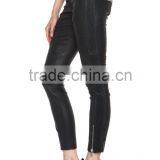 New Womens Sexy Black Tight Skinny Leather Pant Lambskin 4 6 8 10 12 14 16 thumbnail-2