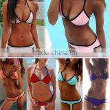 Summer New Hot Sexy Pure Color Women Bikini Set Bandage Swimsuit thumbnail-2