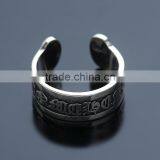 Manufacturer Top Quality Words Patterned Men's Jewelry Mystic Sterling Silver Big Ring for Men thumbnail-5