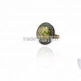 925 Sterling Silver Designer Lemon Quartz Gemstone Ring thumbnail-1