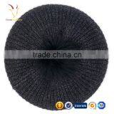 Merino Wool Pom Pom Winter Beanie Cashmere Wool Beanie Hat thumbnail-2
