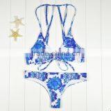 Polyester Bikini Different Size for Choice & Padded Blue Girls Swimwear 59377 thumbnail-1
