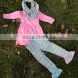 2014 New Hot Baby Girls Stripe Dress Pant Set With Stripe Scarf Girls Stripe Dress Pant thumbnail-1