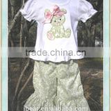boutique girl clothing children easter outfits clothing spring boutique girl clothing easter bunny shirt and ruffle capri pants
