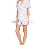 Hot Sale Wholesale Custom Printed Pajamas Sexy Night Shirts thumbnail-2