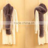 Winter Pure Faux Fur Scarf Female Artificial Fox Fur Scraf Wholesale Manufacturers Extended Warm Scarf