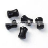 8mm Acrylic Ear Stretcher Expander Bobbin Black Body Piercing Ear Taper Expander thumbnail-1