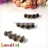12mm Metallic Glitter Gold Craft Plastic Animal Eyes Safety Cat Eyes thumbnail-3