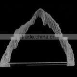Optic Crystal Glass Fan Shaped Iceberg , Sector Iceberg For Souvenirs Office Decoration JKC-0075 thumbnail-4