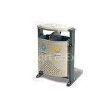 Outdoor Electrolytic Galvanized Steel Commercial Litter Bin With Flame-retardan, Anti-acid