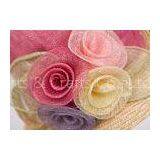 Sinamay Crown Womens Church Hats / 12cm Straw Braid Sewing Brim Ladies Hats thumbnail-1