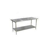 Restaurant / Hotel Commercial Stainless Steel Kitchen Work Table 2 Tier