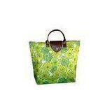 Fashionable Green 900D / 600D Oxford Tote Shopping Bag With Custom Logo