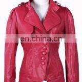 New Collection High Quality Fashion Women Casual PU Leather Jacket thumbnail-1