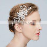 Bridal Headpiece Marquise Burst Floating Beads Rhinestone Chain Bridal Hair Clip Wedding Accessories Princess Prom Headpiece thumbnail-4