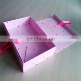 Hot sale pink paper folding box for suit ,clot konzen , loose coat , outer garment