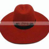 Fashion Red Wool Felt Floppy Hat, Womens Wool Felt Hat, Wool Hat thumbnail-1
